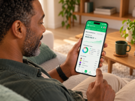 Como acompanhar carteira de investimentos e organizar seu patrimônio 4 Homem utilizando celular para acompanhar carteira de investimentos
