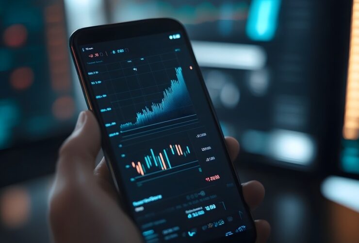 pessoa realizando aplicações financeiras pelo celular