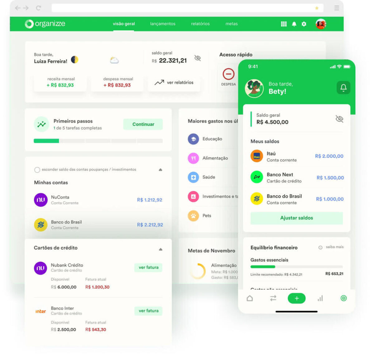 App de gastos mensais: controle as finanças com a Organizze! - Organizze