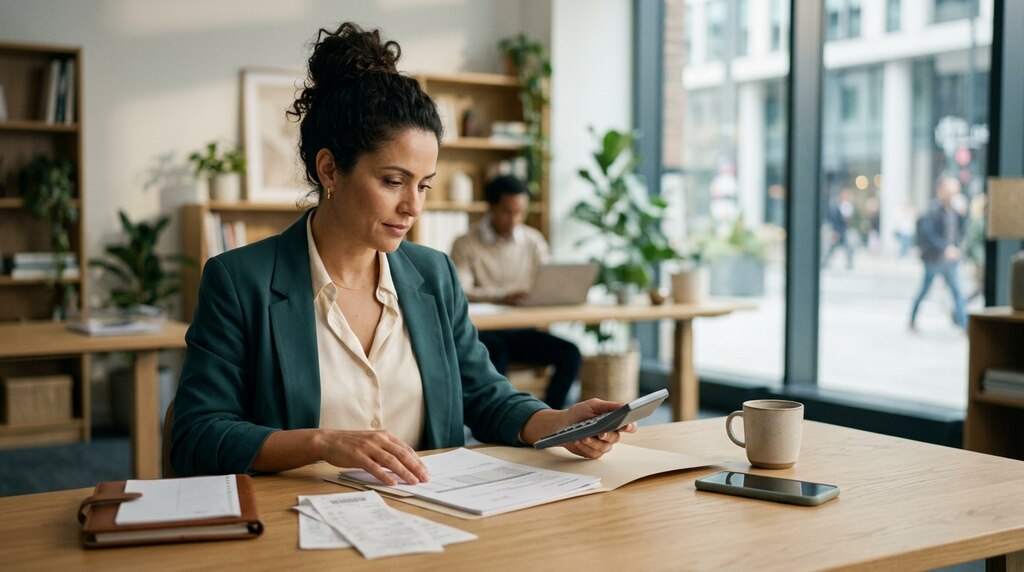 Planejamento financeiro empresarial: como fazer? 2 Mulher montando planejamento financeiro com capital de giro.