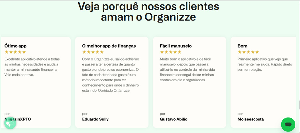 Vale a pena assinar o Organizze? Entenda as vantagens e os planos 4 Depoimentos de clientes do app Organizze.