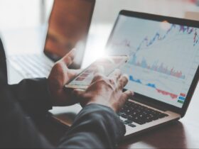 pessoa usando o computador para aprender como montar uma carteira de investimentos