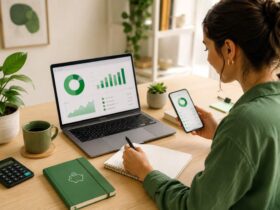 Finanças Pessoais: Guia Completo para Organizar sua Vida Financeira 6 Pessoa organizando suas finanças pessoais com planejamento e controle financeiro