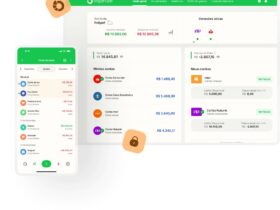 exemplo de telas do app organizze
