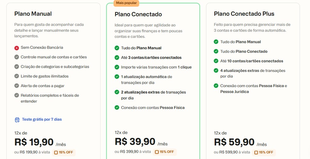 Vale a pena assinar o Organizze? Entenda as vantagens e os planos 3 planos do app Organizze